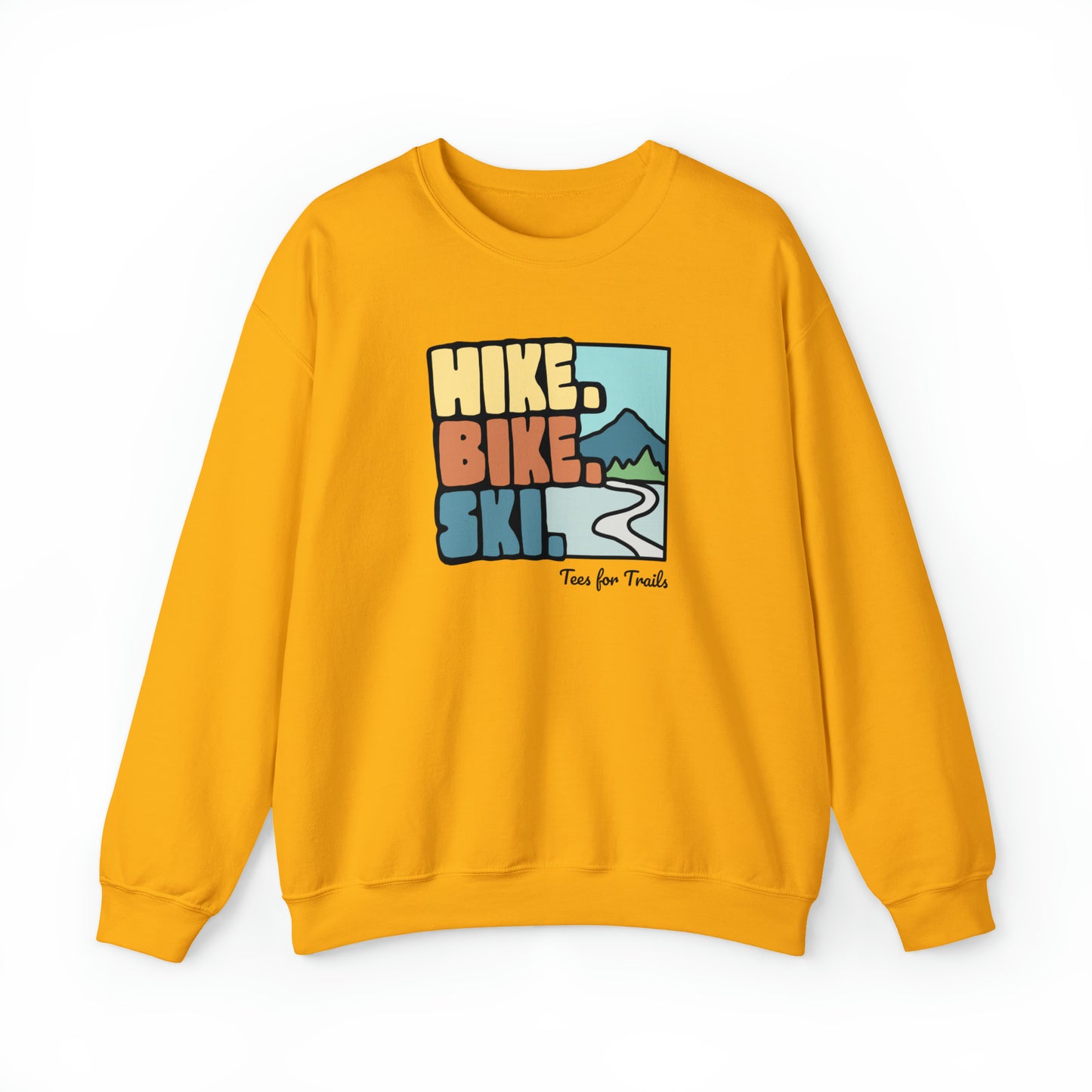 Hike. Bike. Ski. Crewneck Sweatshirt